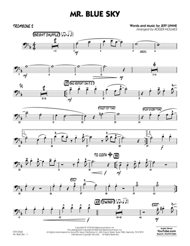 Mr. Blue Sky (arr. Roger Holmes) - Trombone 2