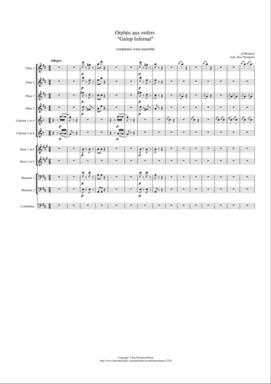 Offenbach: Orphée aux enfers  "Galop Infernal" (Can-Can) - symphonic wind ensemble