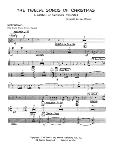 The Twelve Songs of Christmas: 1st Percussion