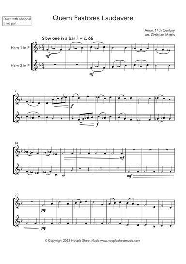 Quem Pastores Laudavere