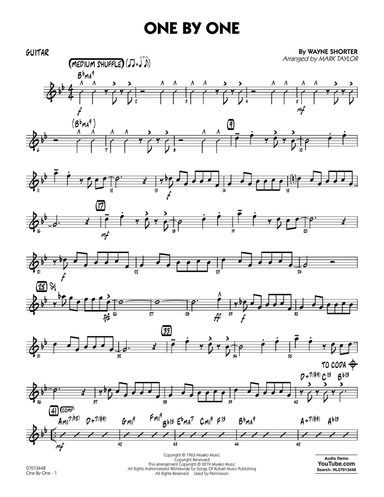 One by One (arr. Mark Taylor) - Guitar