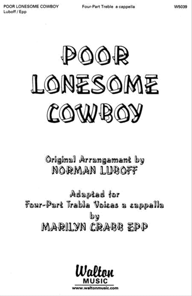 Poor Lonesome Cowboy (SSAA)