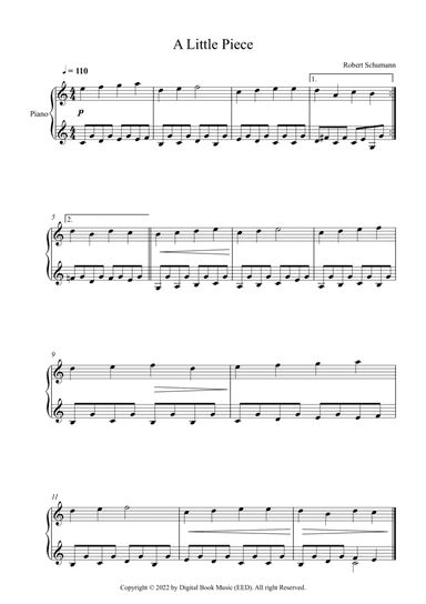 A Little Piece - Robert Schumann (Piano)
