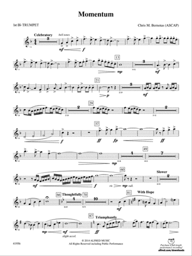 Momentum: 1st B-flat Trumpet