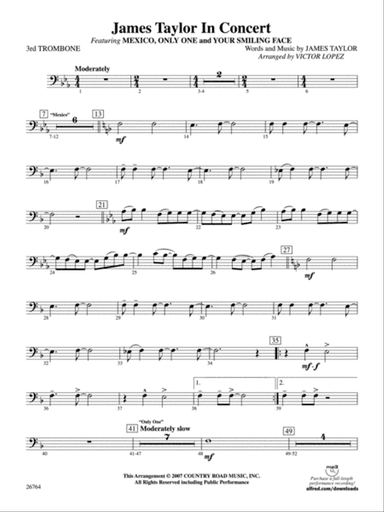 James Taylor in Concert: 3rd Trombone