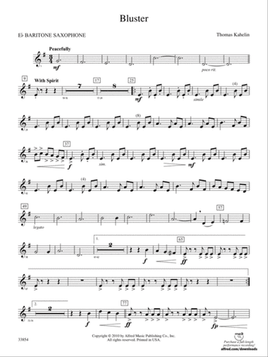 Bluster: E-flat Baritone Saxophone