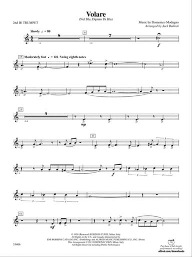 Volare: 2nd B-flat Trumpet