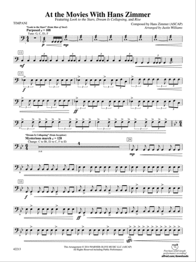 At the Movies with Hans Zimmer: Timpani