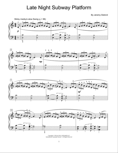 Late Night Subway Platform