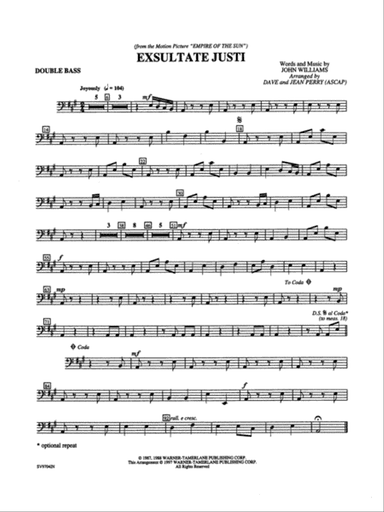 Exsultate Justi: String Bass