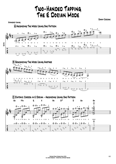 Two-Handed Tapping The E Dorian Mode