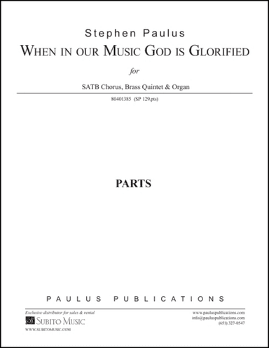 When in Our Music God is Glorified - PARTS