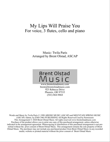 My Lips Will Praise You