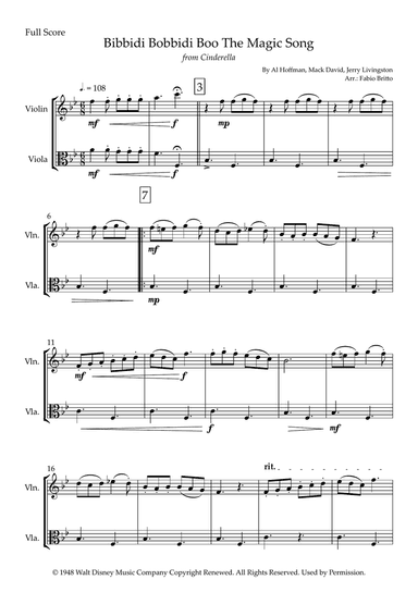 Bibbidi-bobbidi-boo (the Magic Song)