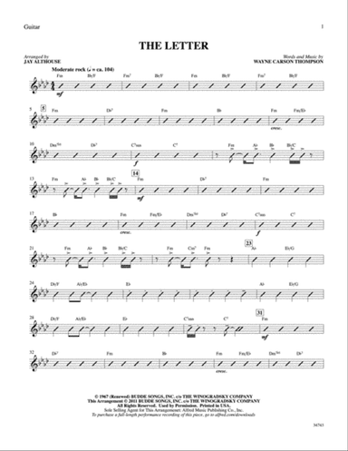 The Letter: Guitar