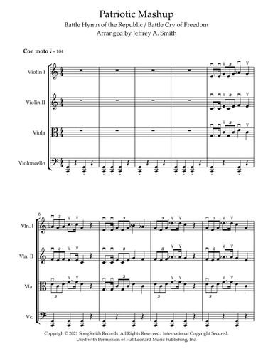 Patriotic Mashup Battle Hymn of the Republic / Battle Cry of Freedom