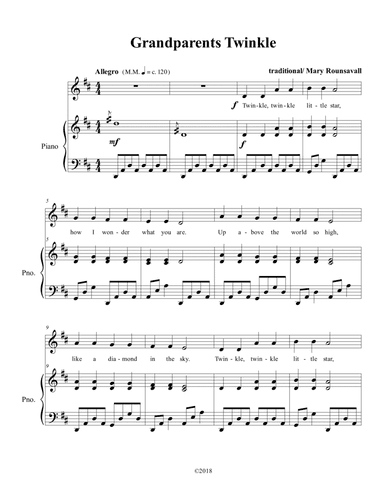 Granparents Twinkle (Unison)
