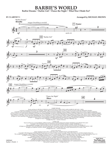 Barbie's World - Bb Clarinet 1