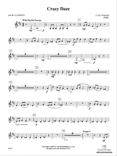 Crazy Daze: 2nd B-flat Clarinet