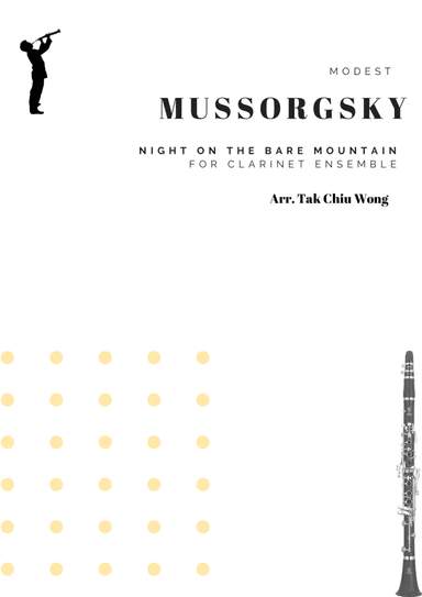 Night on the Bare Mountain arranged for Clarinet Ensemble Score and Parts