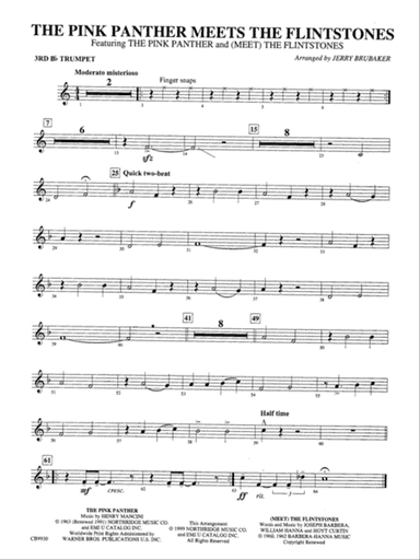 The Pink Panther Meets the Flintstones: 3rd B-flat Trumpet