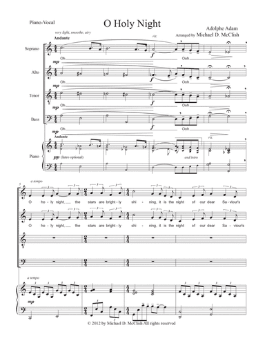 O Holy Night (with piano accompaniment)