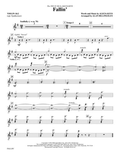 Fallin' (arr. Alan Billingsley) - Violin 1, 2