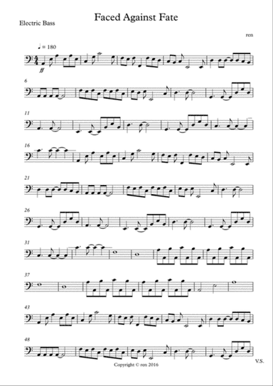 Faced Against Fate (Bass Section)