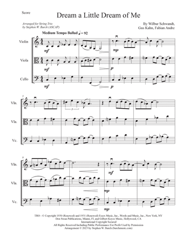 Dream A Little Dream Of Me