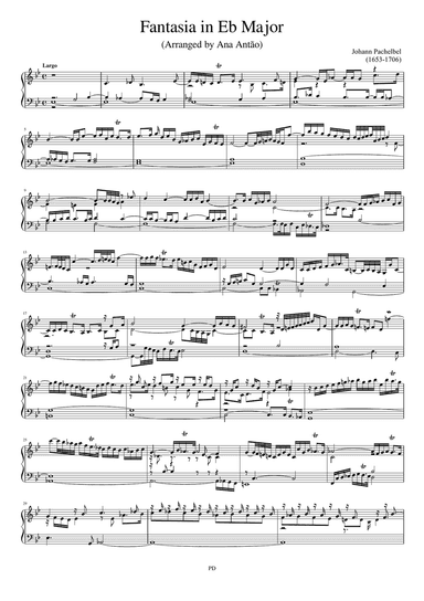 J. Pachelbel Fantasia in Eb Major
