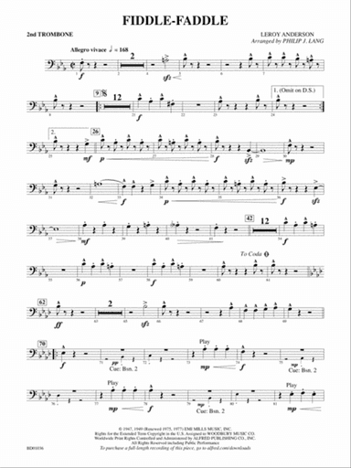 Fiddle-Faddle: 2nd Trombone