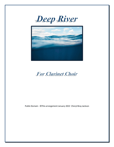 Deep River for Clarinet Choir