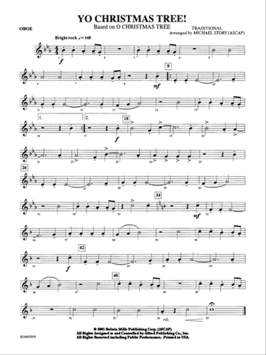 Yo Christmas Tree! (based on "O Christmas Tree"): Oboe