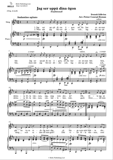 Jag ser uppa dina ogon (B minor)