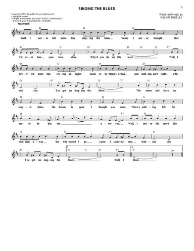 Singing The Blues