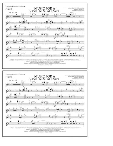 Music For A Sushi Restaurant (arr. Tom Wallace) - Flute 1