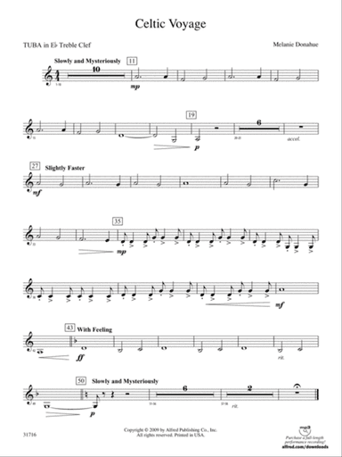 Celtic Voyage: (wp) E-flat Tuba T.C.