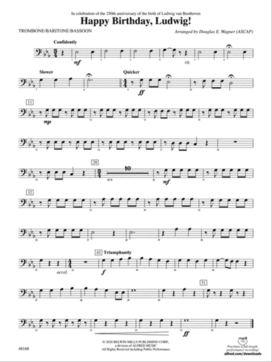 Happy Birthday, Ludwig: 1st Trombone