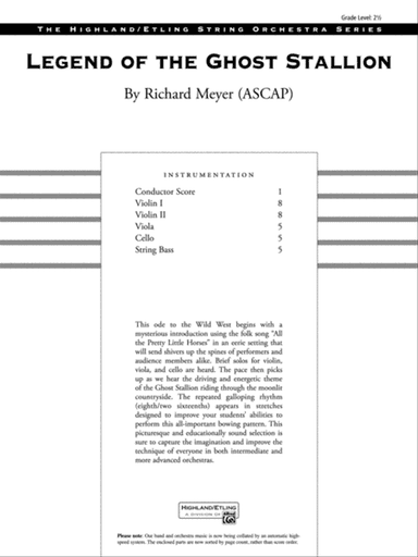 Legend of the Ghost Stallion: Score