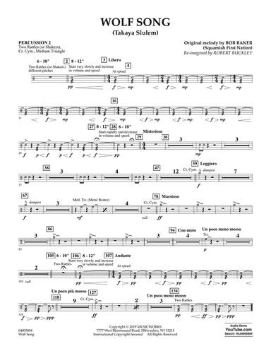 Wolf Song (Takaya Slulem) - Percussion 2