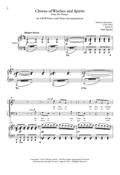 Chorus of Witches and Spirits: from "Der Vampyr"