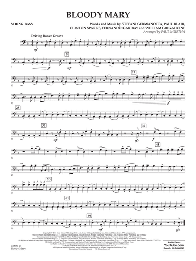 Bloody Mary (arr. Paul Murtha) - String/Electric Bass