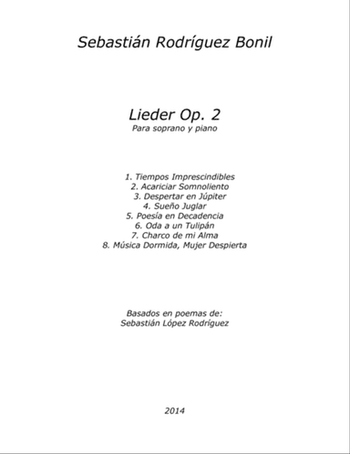 8 Lieder Op. 2