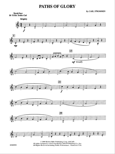 Paths of Glory: WP B-flat Tuba T.C.