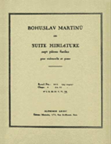 Suite Miniature - H192, No. 7