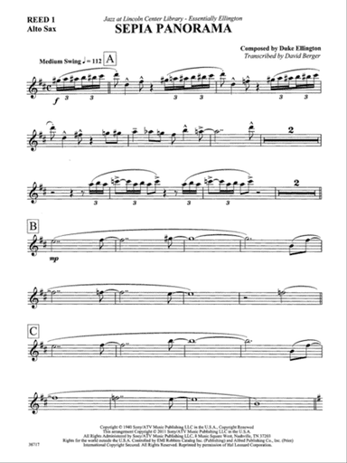 Sepia Panorama: E-flat Alto Saxophone