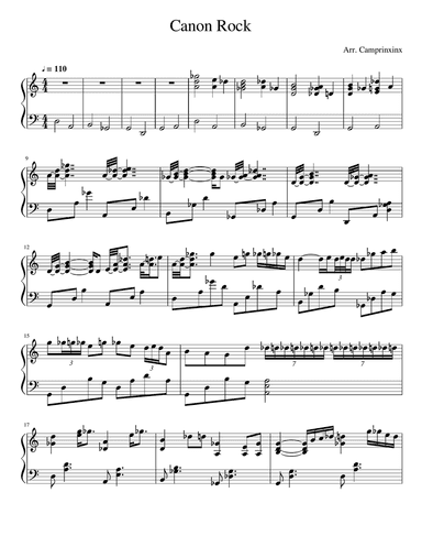 Canon Rock Piano
