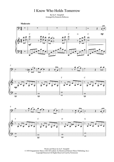 I Know Who Holds Tomorrow