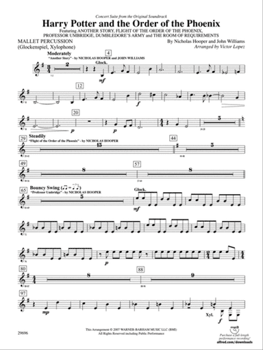 Harry Potter and the Order of the Phoenix, Concert Suite from: Mallets