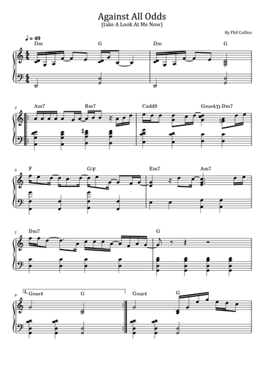 Against All Odds (take A Look At Me Now)